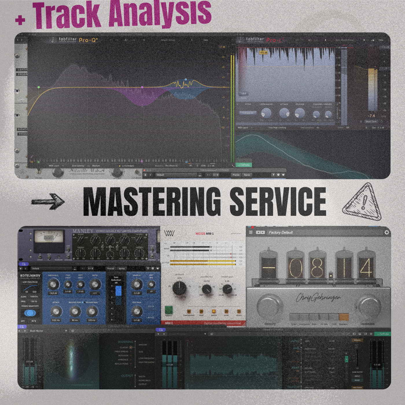 Mastering Service + Detailed Track Analysis - Per Track